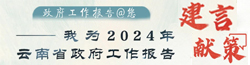 我為2024年云南省政府工作報告建言獻策